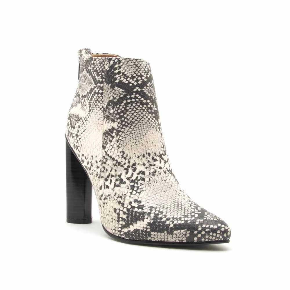 Stone Snakeskin Booties - Picture 2 of 5